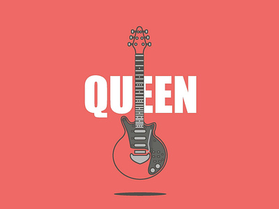 Brian May Guitar art brianmay design graphic design illustration illustrator music queen vector