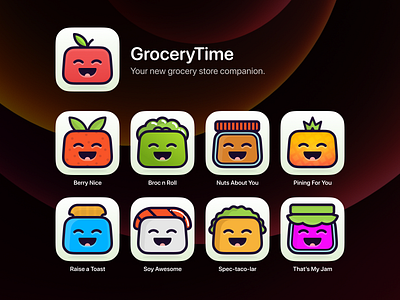 GroceryTime Icon Suite