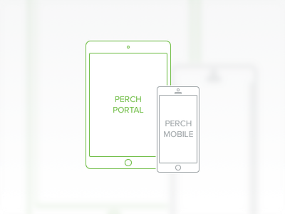 Perch Portal vs Perch Mobile icon lines mobile perch portal
