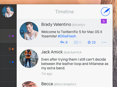 Twitterrific 5 for OS X Yosemite app mac os x twitter twitterrific yosemite
