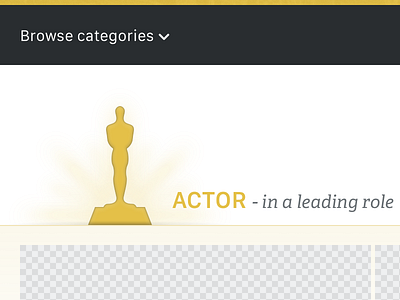 And the oscar goes to... academy awards design film movies oscar statue