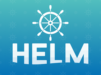 Helm Branding boat brand branding circular helm logo sailing ship steering wheel vessel water wave