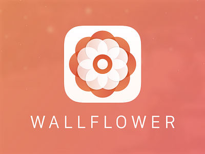 Wallflower app icon brand logo wallflower wordmark