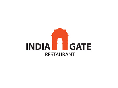 India Gate Restaurant brand identity branding creative food icon logo logo design mark restaurant type typography wordmark