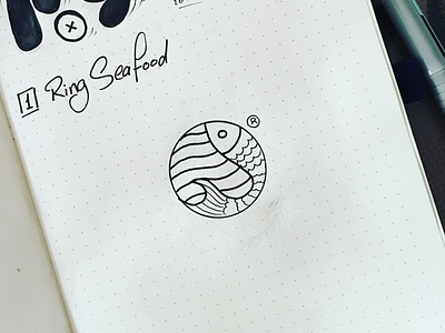 Inktober_01 Ring Seafood