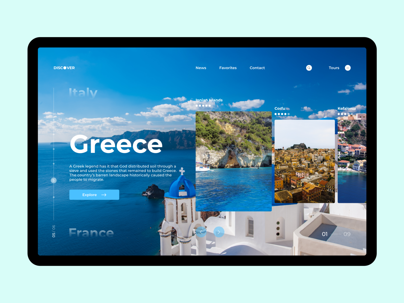 Discover Greece by Evelina Somina on Dribbble