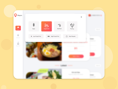 Digital Menu for Restaurant - Concept app design digital menu food app ipados ipadpro minimal restaurant app ui ux web yellow
