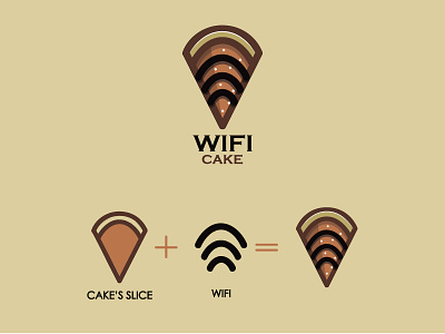 WIFI CAKE Logo concept