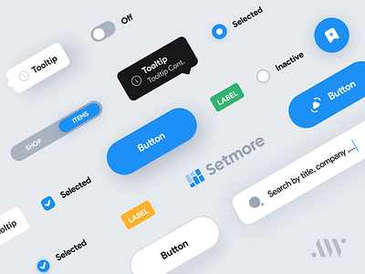 Basic Components | Anywhere DS atomic button buttons checkbox clean components ui design design system elements fields input interface radio switch switcher tags toggle tooltip ui ux