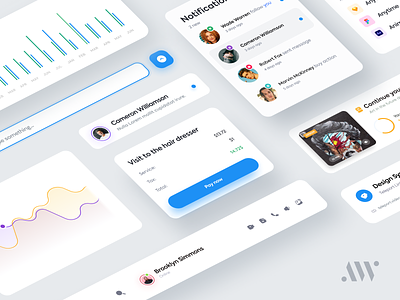Design System Components | AnywhereWorks DS anywhereworks button cards chart clean component design design system graph input interface isometric message notification popup product design progress bar ui ui elements ux