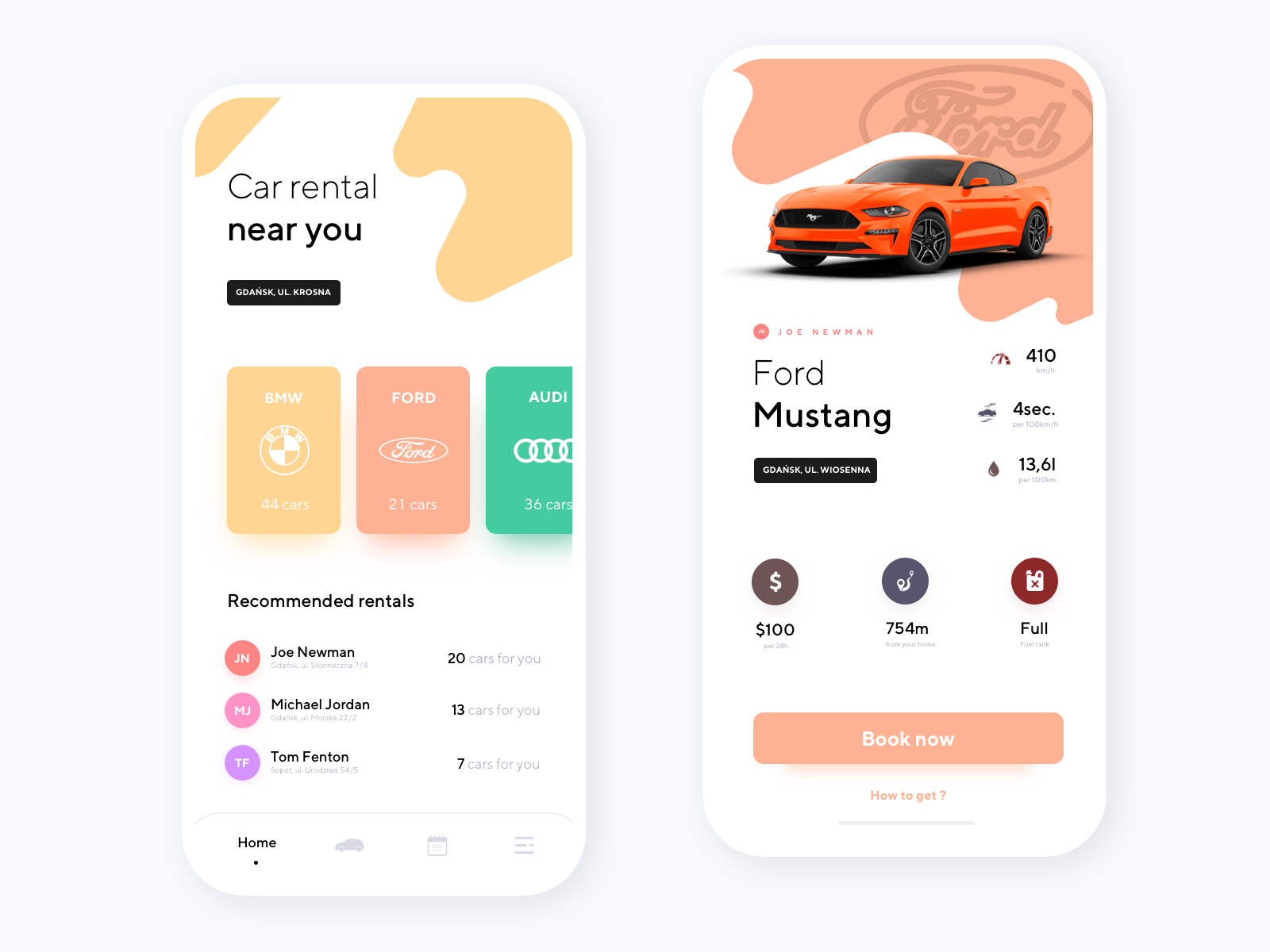 Car Rental App by Michał Masiak for Movade on Dribbble