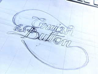 Rough Drafting lettering logo pencil swashes typography