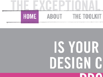 The Exceptional Creative - Homepage designer resource website design