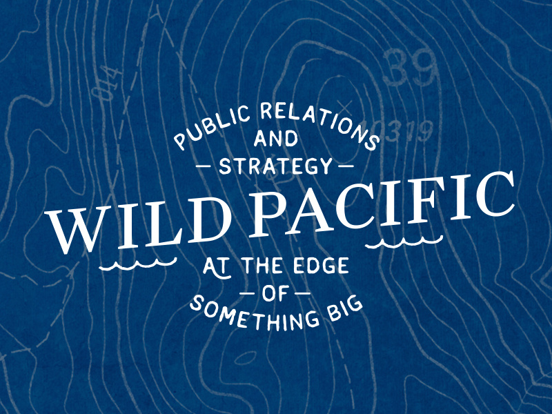 Wild Pacific, Chosen Logo waves water sail float angled nautical ocean sea