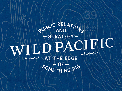 Wild Pacific, Chosen Logo angled float nautical ocean sail sea water waves