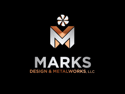 Final Design & Metalworks Logo icon logo masculine metal monogram stainless