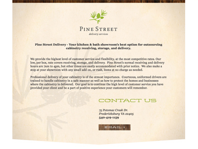 Pine Street Site Placeholder aged design logo pine tree vignette watermark website wood