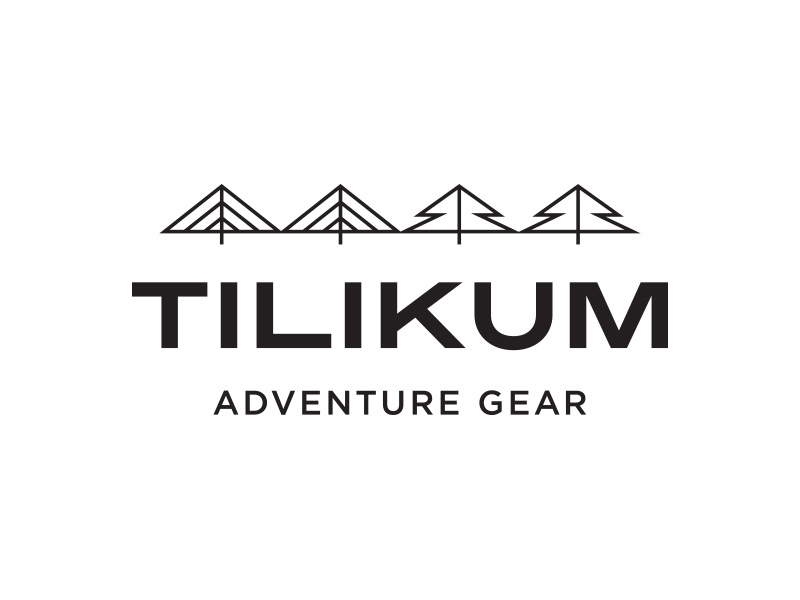 Tilikum Adventure Gear, Final Logo line-art outdoors northwest tree bridge