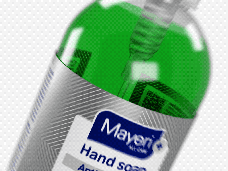 Mayeri bottles 3d amoeba animation bacteria bottles cinema 4d cleaning colourful dirt mayeri