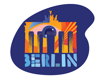 Berlin /The Branderburg Gate/ berlin branderburg gate branding design german illustration vector