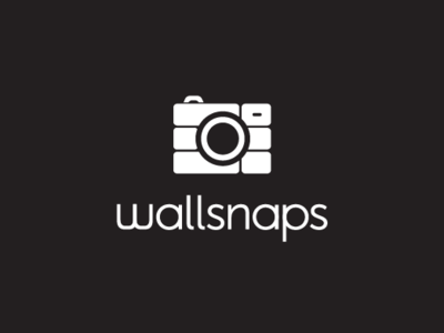 Wall Snaps branding camera camera lens logo photobooth photography smart logo