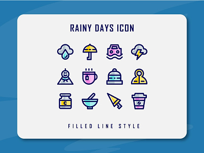 Rainy Days Icon Set