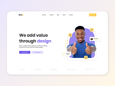 Bolts ⚡ - Design Agency Landing Page