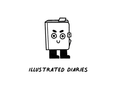 Illustrated Diaries book character character design diary illustration illustrator journal texture