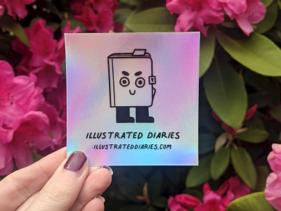 ʕ⊙ᴥ⊙ʔ book character characterdesign diaries diary illustration journal journals mascot sticker sticker art sticker design stickermule
