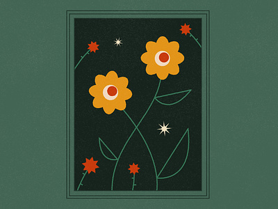 ╰(•̀ 3 •́)━☆ﾟ.*･｡ﾟ character character design daisies eyes flower flowers graphic illustration illustrator plants texture vector