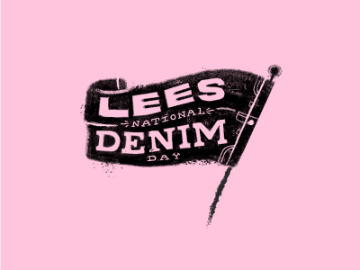 Lees Denim Day denim flag handmade jeans lees pants pink raise awareness texture