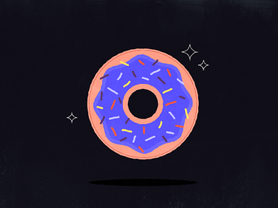 Doughnut bakery donut doughnut icing illustrator junk food pastries sparkles sprinkles stars sweets vector