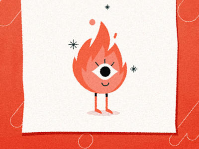 ⊂(▀¯▀⊂) character design character designs cute fire flame illustration illustrator personal logo photoshop pyro spark sparkles texture vector