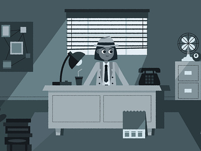 ┻━┻ ︵ ヽ(°□°ヽ) character character design detective detective office female film noir girl illustration illustrator kidlit kidlitart mystery office texture vector woman