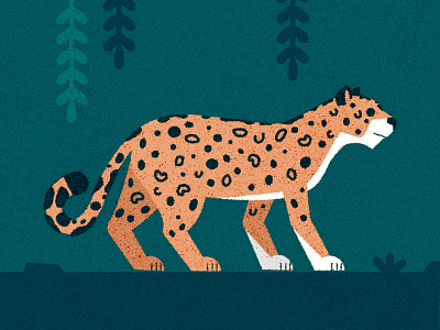 Jaguar animal cat character illustration illustrator jaguar rainforest texture wild wild animal