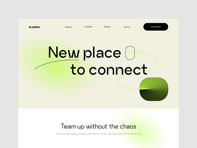 Plasma - Homepage website design creative design finance green homepage layout minimalistic uiux