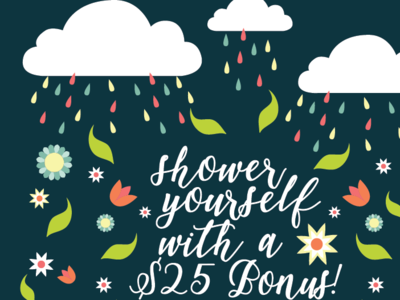 april showers bring may flowers bright colorful design direct mail fun graphic design illustraion marketing spring