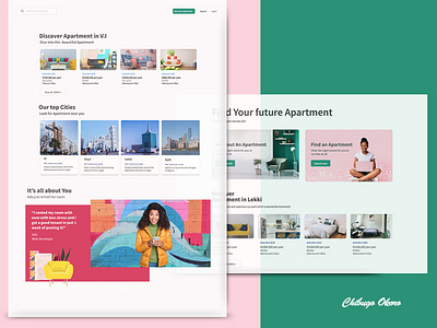 A Home Page Design for Apartments in Lagos Nigeria