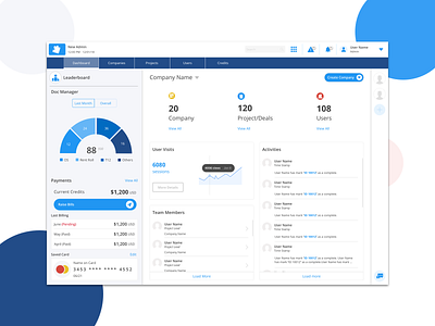 Dashboard: Enterprise Client artificial intelligence dashboard design enterprise finance app fintech mortgage banking product design productivity user experience design