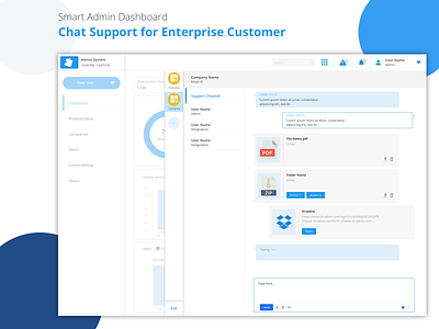 Chat Support For Enterprise Customer artificial intelligence banking software chat app customer experience dashboard design data analytics enterprise fintech mortgage banking product design productivity real estate user experience design