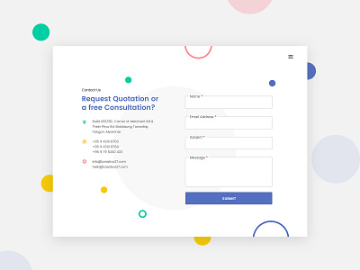 Daily UI Day 028 contact form contact us page daily 100 challenge dailyui
