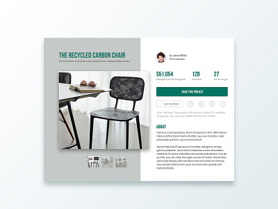 Daily UI Day 032 100 days challenge crowd funding dailyui