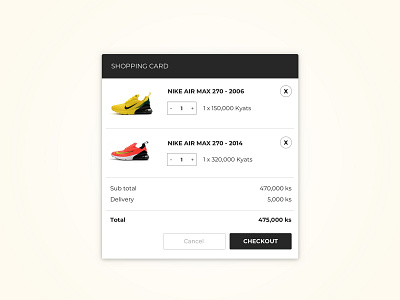 Daily UI Day 058 100 daily ui 100 days challenge dailyui day 58 shopping cart