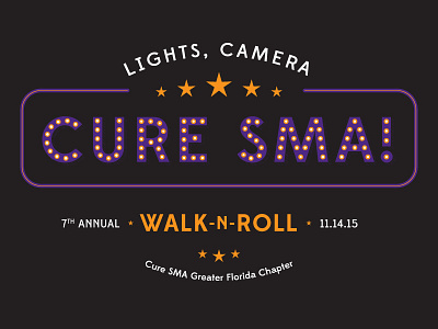 Cure SMA Event T-shirt Design B apparel illustration screen printing