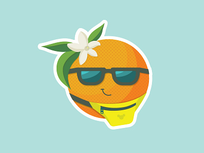 Liquid Sunshine and Fanny Packs florida illustration orange