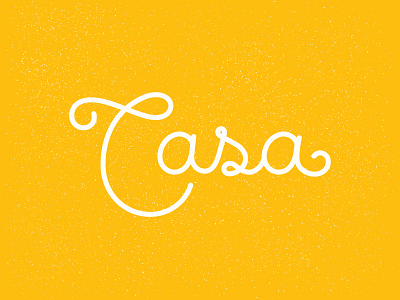 Casa hand lettering illustration lettering typography