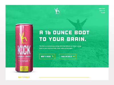 The Kick Landing Page daily ui dailyui ui web web design