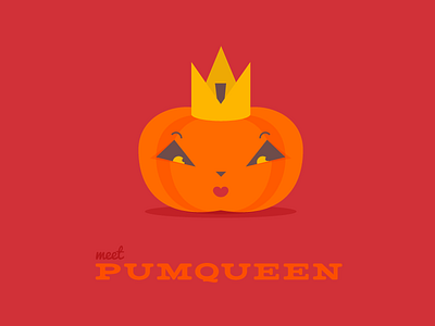 Meet the Pumqueen crown halloween orange pumpkin