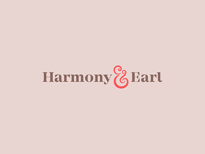 Harmony & Earl ampersand branding icon logo