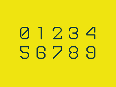 Mo Cutter Numeral Set by Port Design Company on Dribbble